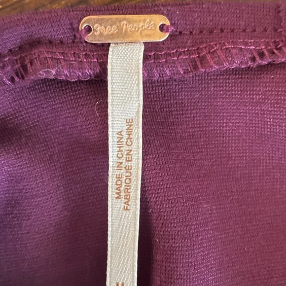 Free People Magenta Dress with Floral Applique - Picture 10 of 11